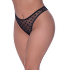 Ms Love Star Highlegwaist Tanga Blk Qs