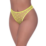 MS Love Star HighLegWaist Tanga Char QS