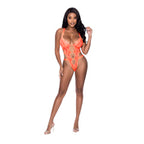 Ms Rude Awakening Strappy Teddy Oran Lxl