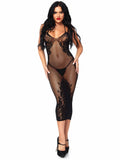 Seamless net and lace dual str