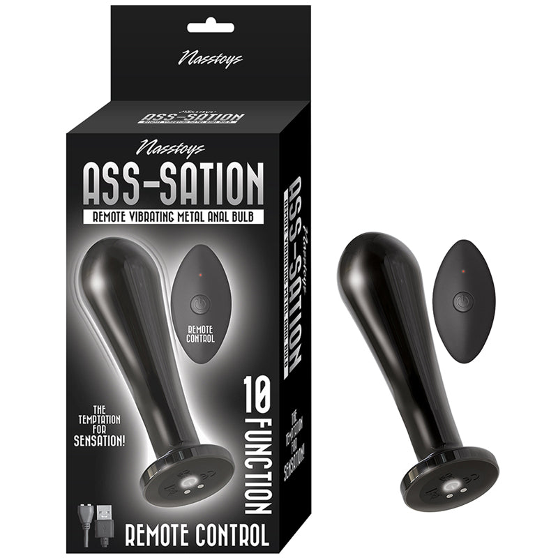 AssSation Remote Vib Metal Anal Bulb Bk