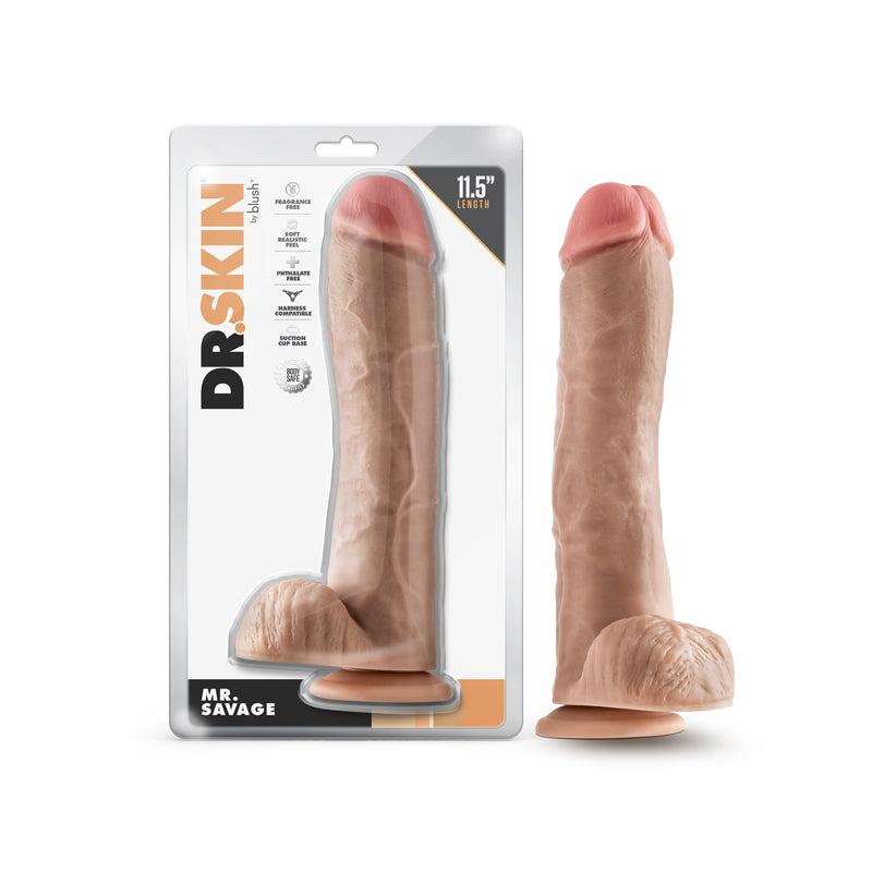 Dr Skin Mr Savage DildoBall 115in Be