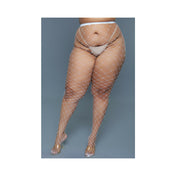 Oversized Fishnet Pantyhose White Q