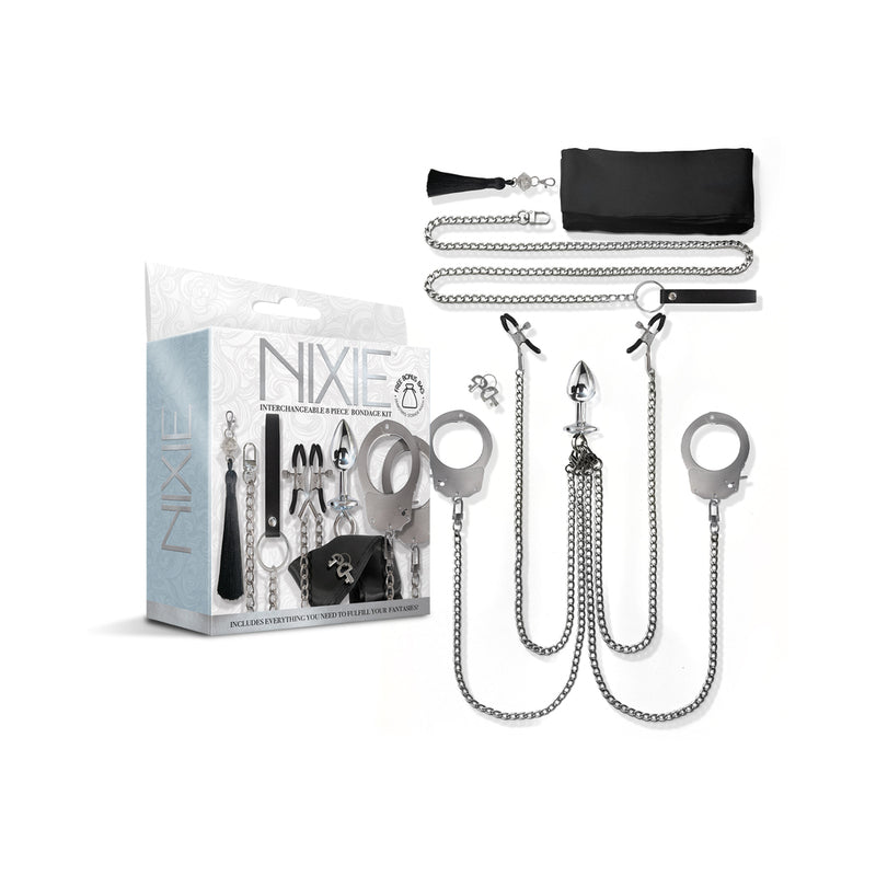 Nixie Metal Bondage Kit 7 Pieces Silver