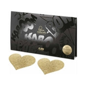 Flash Glitter Pasties Heart Gold