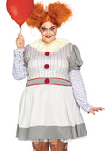 Leg Avenue 2 PC Creepy Clown, includes st Multicolor Color