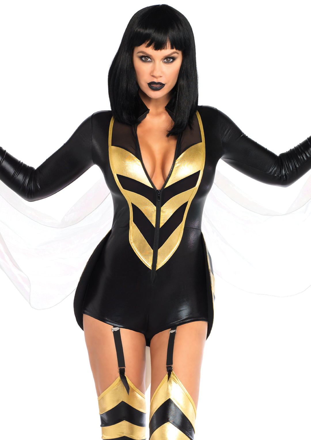 Leg Avenue 2 PC Hornet Honey, includes we Black/Gold Color