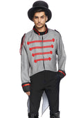 Leg Avenue Military jacket with tails. Grey Color