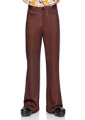 Leg Avenue Mens Bell Bottom Pants. Brown Color