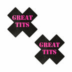 Pastease Great Tits Crosses BlackPink