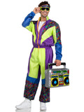 2 PC Retro 80s Tracksuit, includes zip-up tracksuit and headband.