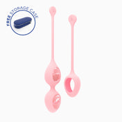 Biird Yonii 2Piece Rose Quartz Eggs Set