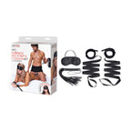 Lf Bondage Bed Strap  Flogger 4Pc Kit