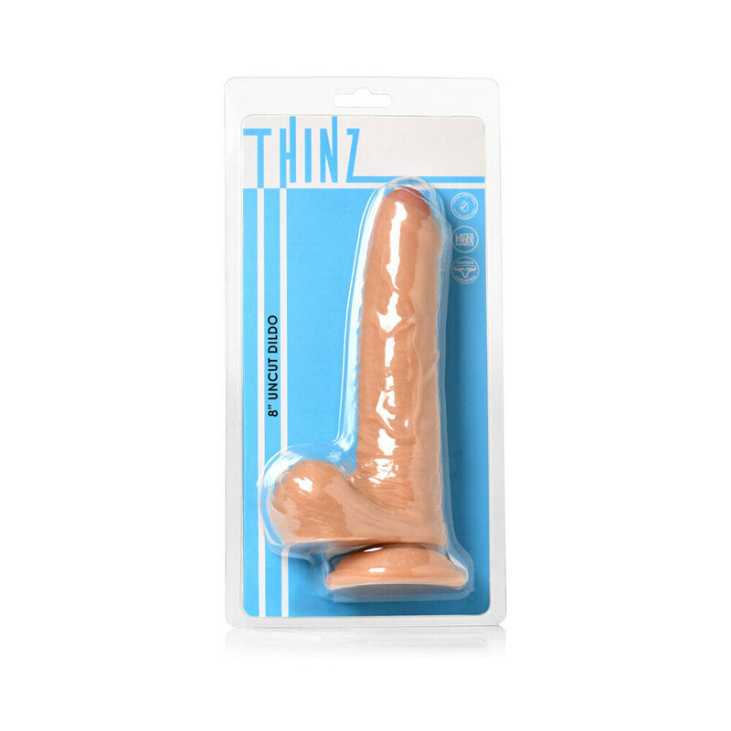 Thinz Uncut Dildo W Balls 73in Light