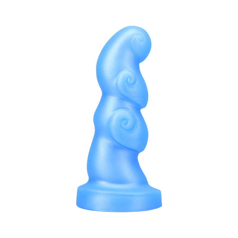 Tantus Hookah 575in Soft Dildo Blue