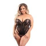 FL Floral Lace Corset  Panty 2XL