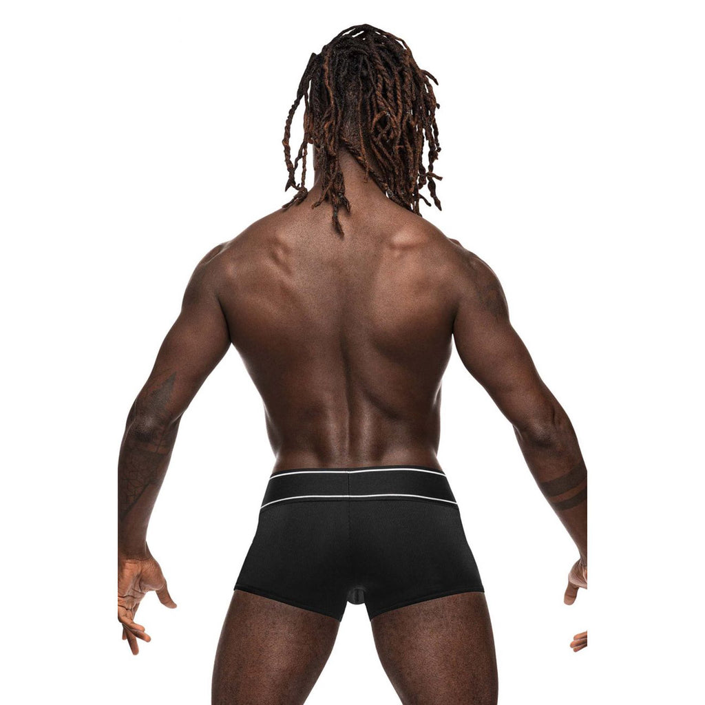 Modal Rib Pouch Short  Large  Black