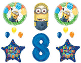8Th Despicable Me Minions Happy Birthday Party Balloons Decorations Supplies