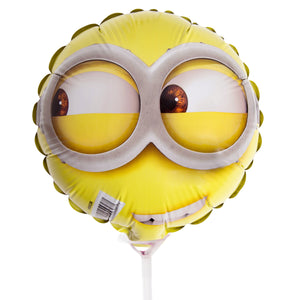 9'' Foil Despicable Me Minions Balloon With Stick