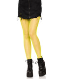 Nylon Fishnet Pantyhose O/S NEON YELLOW