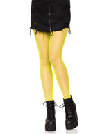Nylon Fishnet Pantyhose O/S NEON YELLOW