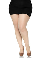 Plus Size Back Seam Sheer Pant