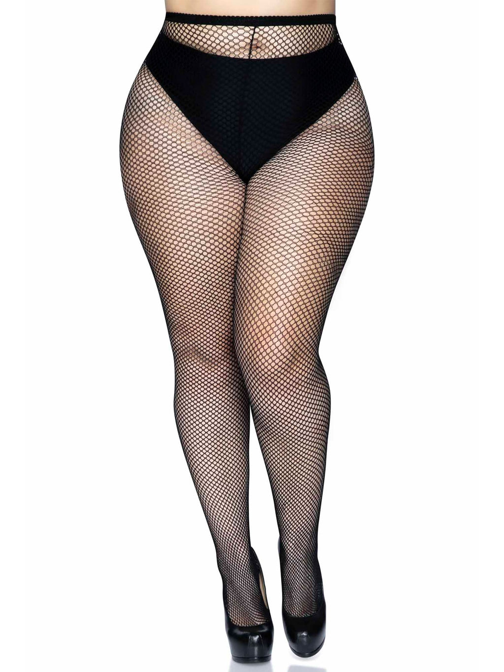 Plus Size Spandex Fishnet Tights
