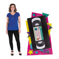 90S Vhs Tape Cardboard Stand-Up, Party Decor, Party, 1 Pieces