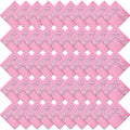 50 Pcs Bandanas Paisley Cowboy Polyester Bandanas Bulk Multi Purpose Headband for Men Women Party Costume (Pink)