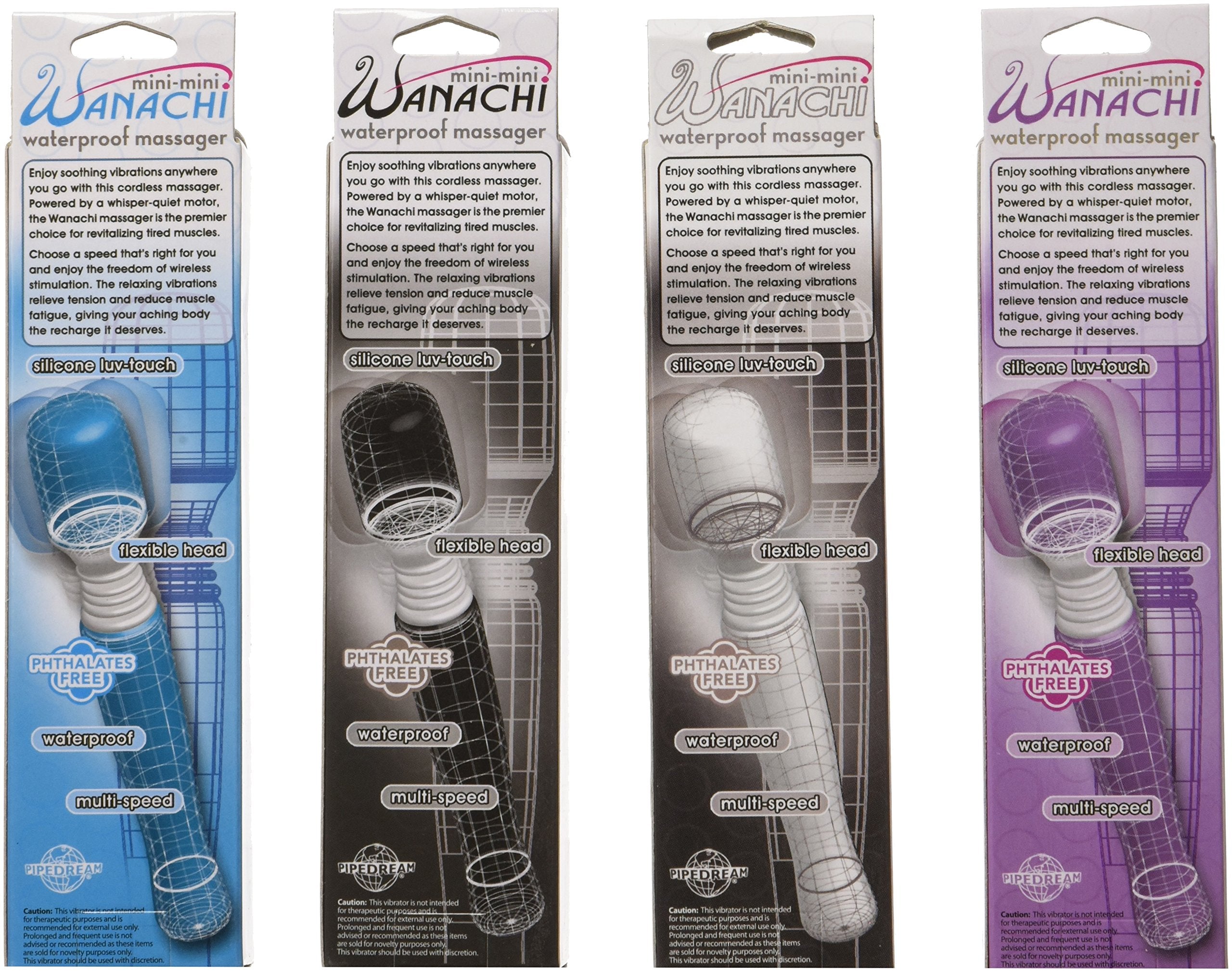 Pipedream Products Wanachi 8 Piece Mini Body Massagers Set