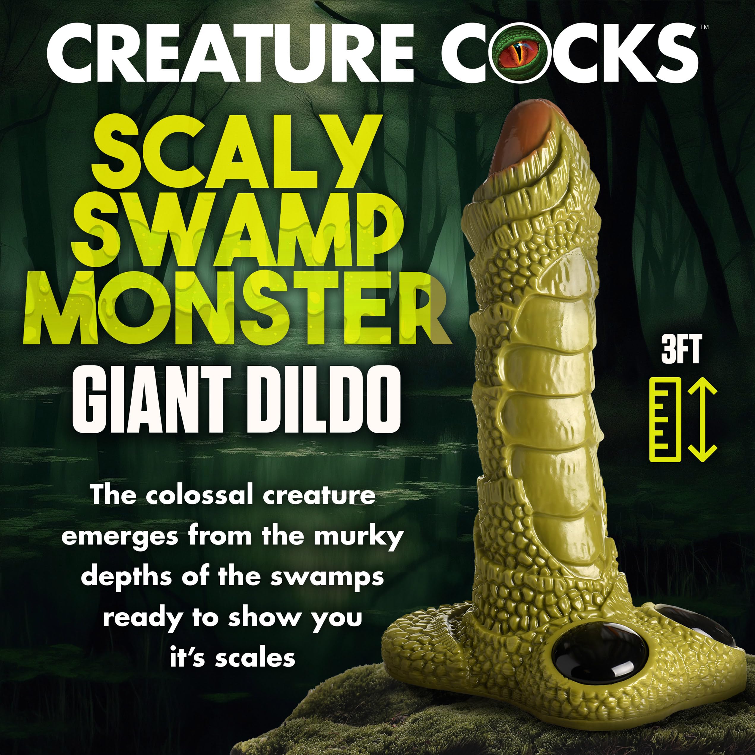 Giant Swamp Monster Scaly Dildo [Drop Ship Only]