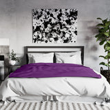 Liberator Decor Fascinator Throw  Moisture Proof Sensual Blanket  Aubergine Microvelvet  72X54 Inch Pack Of 1