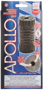 California Exotics Apollo Reversible Masturbator Grip, Grey