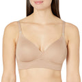 Warners Womens Benefits Allover-Smoothing Bliss Wireless Lightly Lined Convertible Comfort Bra RM1011W, Toasted Almond, 40C