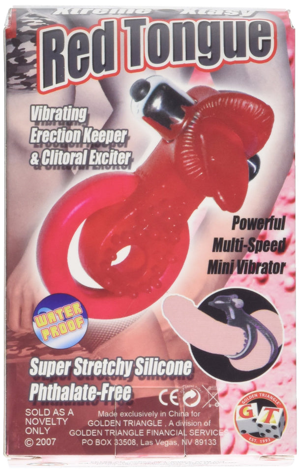 Golden Triangle 44650 Xtreme Ring Of Xtasy Red Tongue