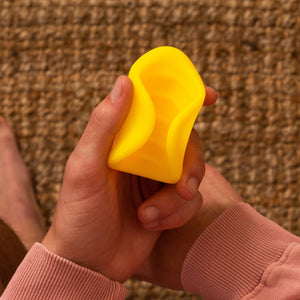 Hello Cake Vibrating Stroker - Male Masturbator with 10 Vibration Modes - Ribbed Texture for Extra Sensation, Removable Bullet V