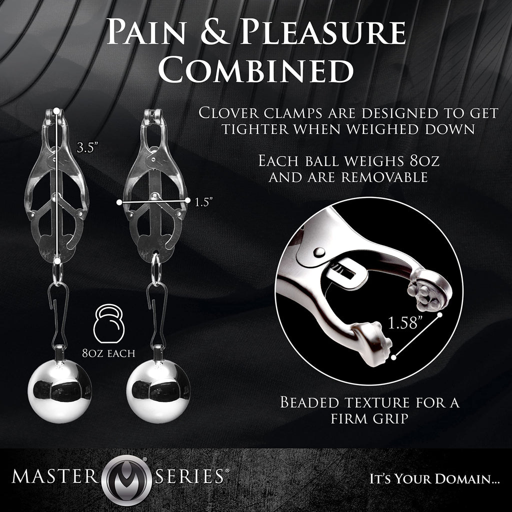 Master Series Deviant Monarch Weighted Nipple Clamps