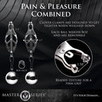 Master Series Deviant Monarch Weighted Nipple Clamps