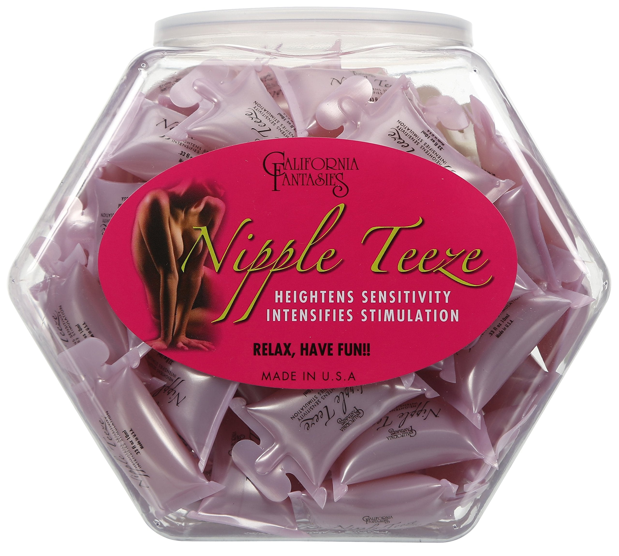 Nipple Teeze Intensifying Sensitivity Gel Flavored and Scented 10ml pillow Fishbowl 72
