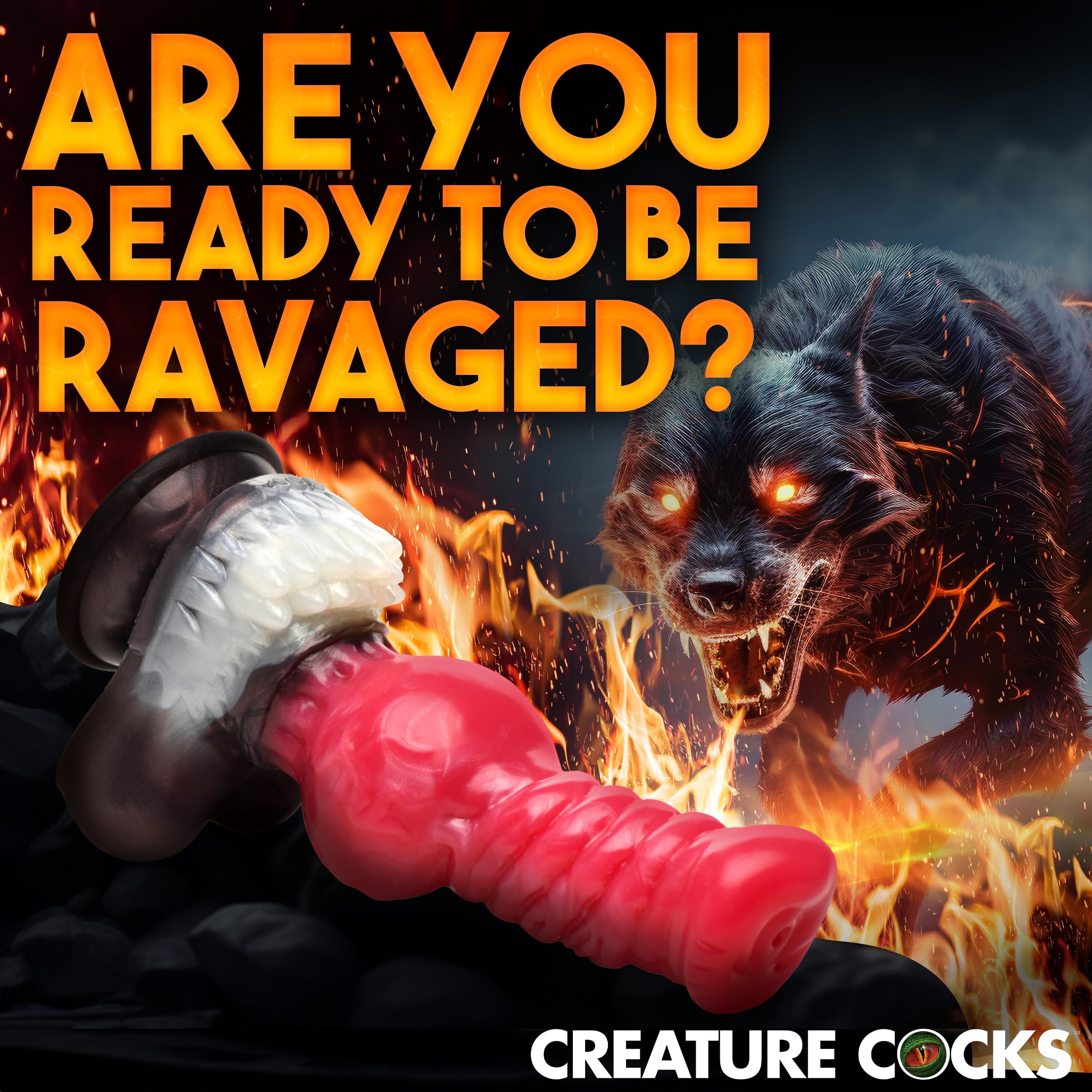Creature Cocks Cujo Canine Silicone Dildo