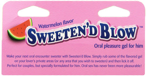 Little Genie Productions Sweeten D Blow Oral Pleasure Gel, Watermelon, 1.5 Ounce