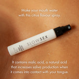Bijoux Indiscrets Slow Sex Line Mouthwatering Spray - Premium Dry Mouth Solution and Deep Throat Spray for Adults - Sex Mouth Sp