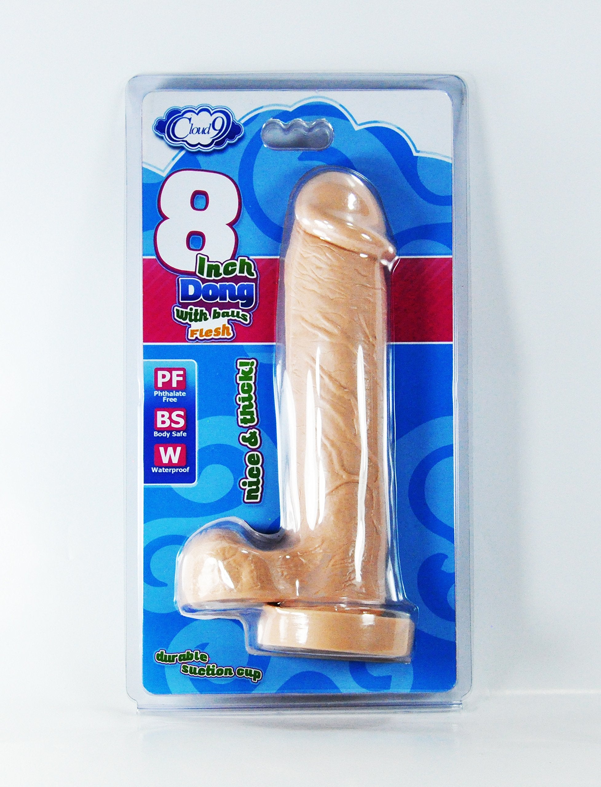 Cloud 9 Delightful Dong With Balls - 8'' Flesh Colored
