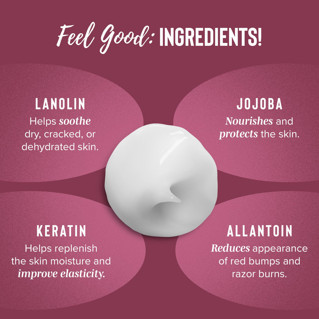 Coochy Rash-Free Shave Cream | Conditioner & Moisturizing Complex | Ideal For Sensitive Skin, Anti-Bump | Made W/Jojoba Oil, Saf