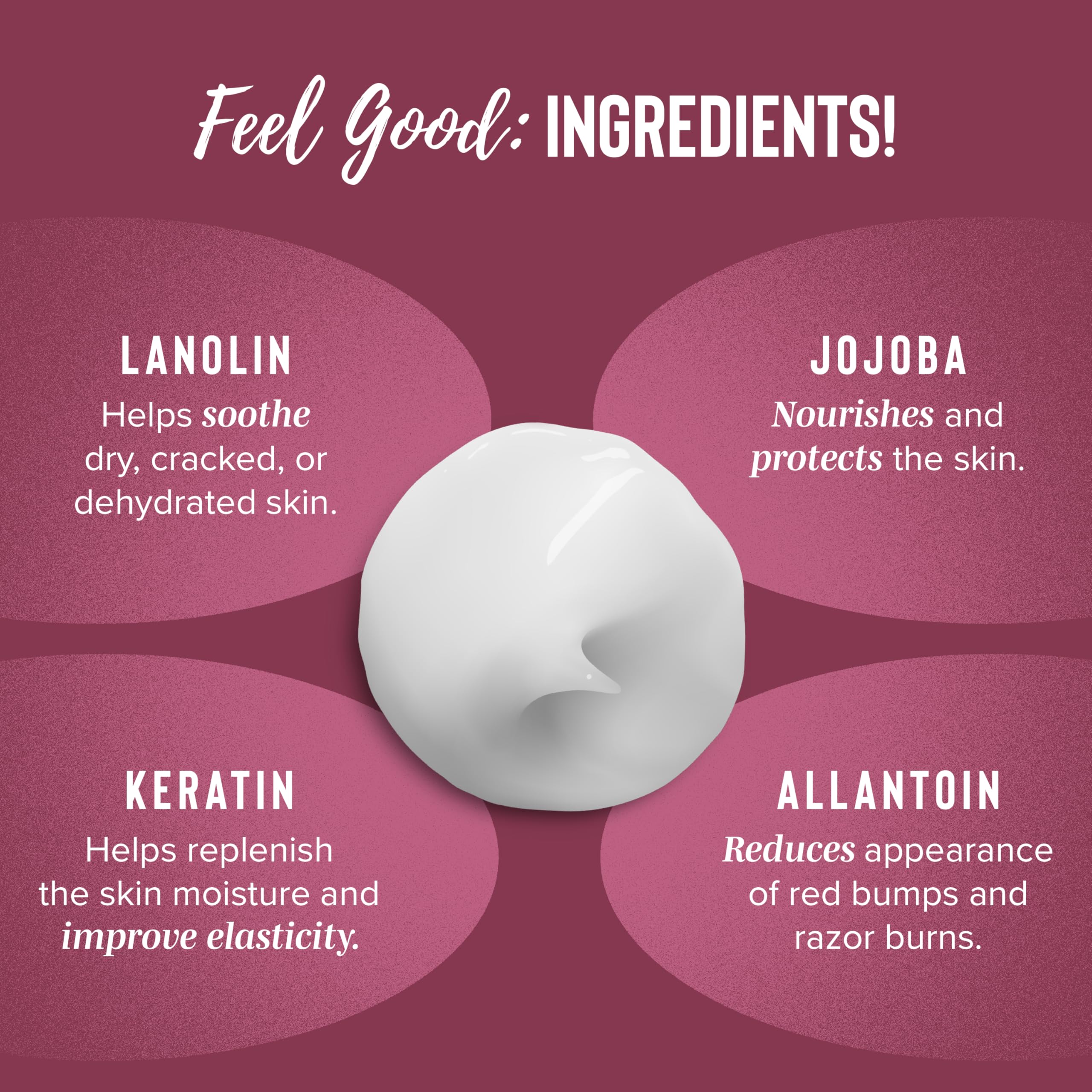 Coochy Rash-Free Shave Cream | Conditioner & Moisturizing Complex | Ideal For Sensitive Skin, Anti-Bump | Made W/Jojoba Oil, Saf