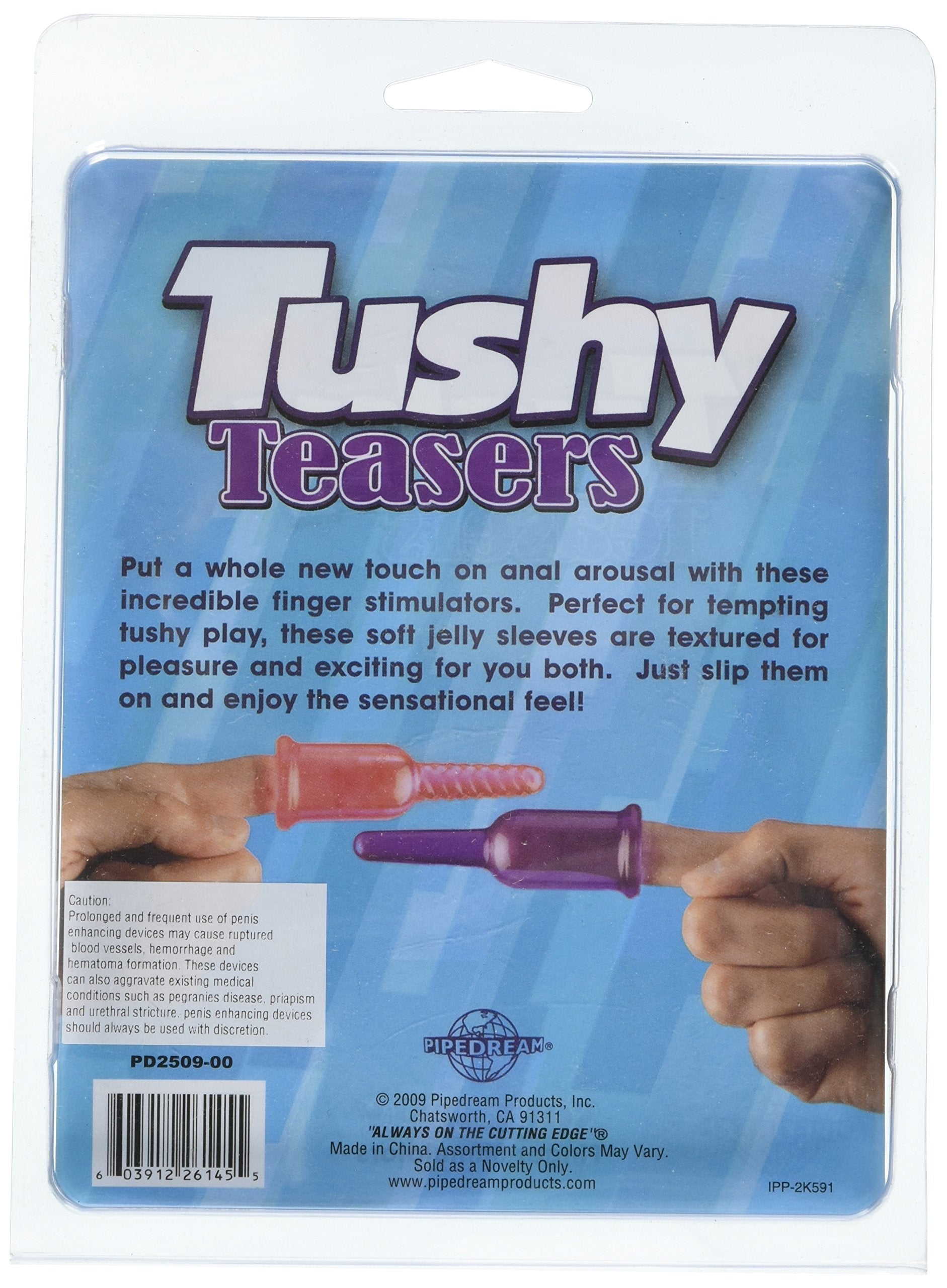 Pipedream Tushy Teasers Soft Jelly Finger Sleeves Set Of 2