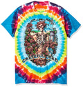 Liquid Blue Mens Standard Grateful Dead Rainbow Bertha Tie Dye Short Sleeve T-Shirt, Multi, 2XL