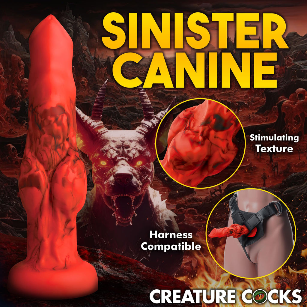 Creature Cocks Fire Hound Sili Dildo L