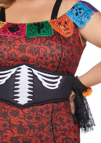 Leg Avenue 4 Pc Deluxe Day Of The Dead Be Multicolor Color