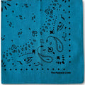 The Peacock Crew Bandana for Men and Women in Premium Soft Cotton Paisley Scarf Gift Kraft Pack Peacock Blue Color